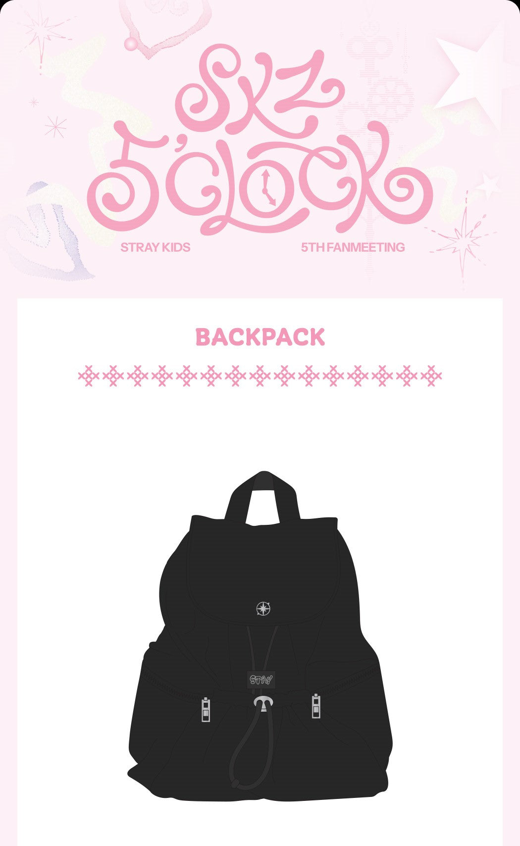 Stray Kids – [SKZ 5’CLOCK] BACKPACK