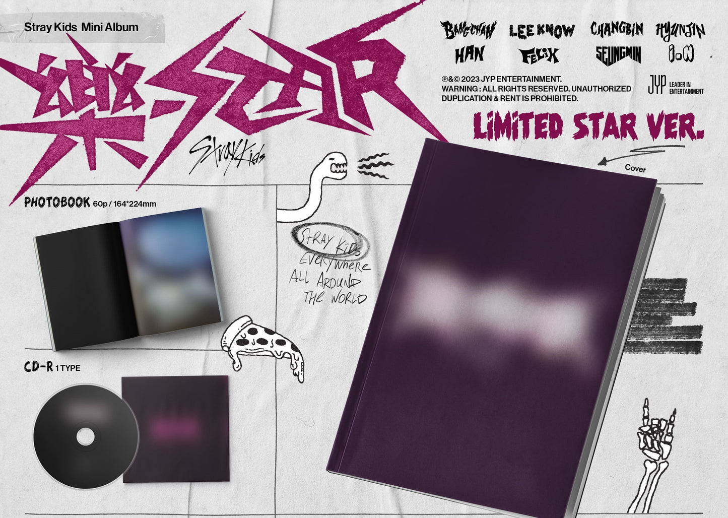 Stray Kids Mini Album – 樂-STAR [Rockstar] (LIMITED STAR Ver.)