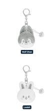 Load image into Gallery viewer, PRE-ORDER: Stray Kids – [dominATE : celebrATE] SKZOO FACE KEYRING SILVER Ver.

