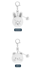 Load image into Gallery viewer, PRE-ORDER: Stray Kids – [dominATE : celebrATE] SKZOO FACE KEYRING SILVER Ver.
