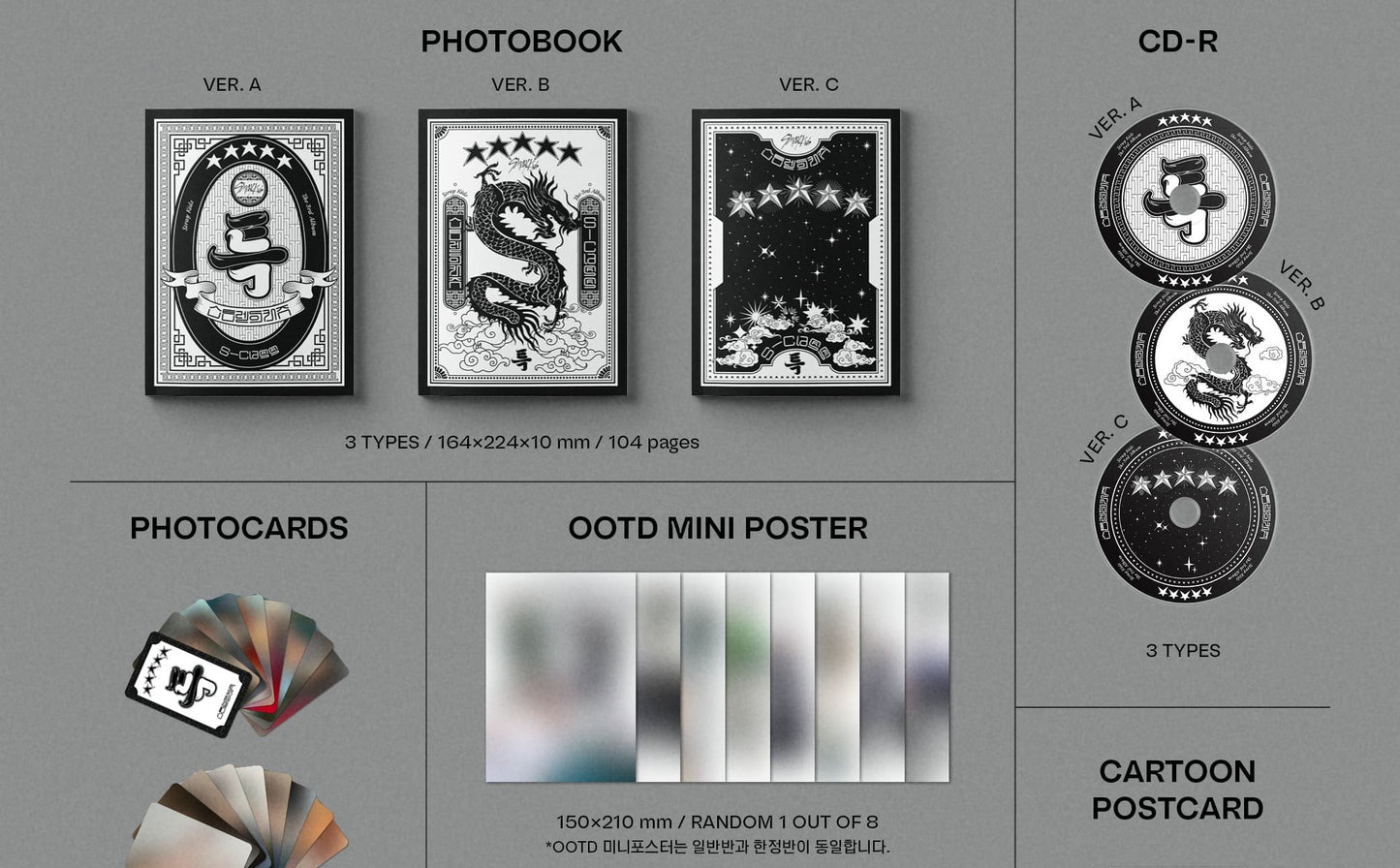 Stray Kids Album Vol. 3 - ★★★★★ (5-STAR) (Standard Ver.) (Random)