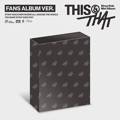 PRE-ORDER: Stray Kids – THIS & THAT (FANS Album Ver.)