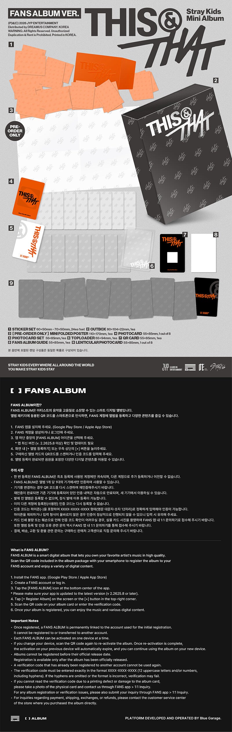 PRE-ORDER: Stray Kids – THIS & THAT (FANS Album Ver.)