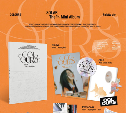 SOLAR The 2nd Mini Album – COLOURS (Palette Ver.)