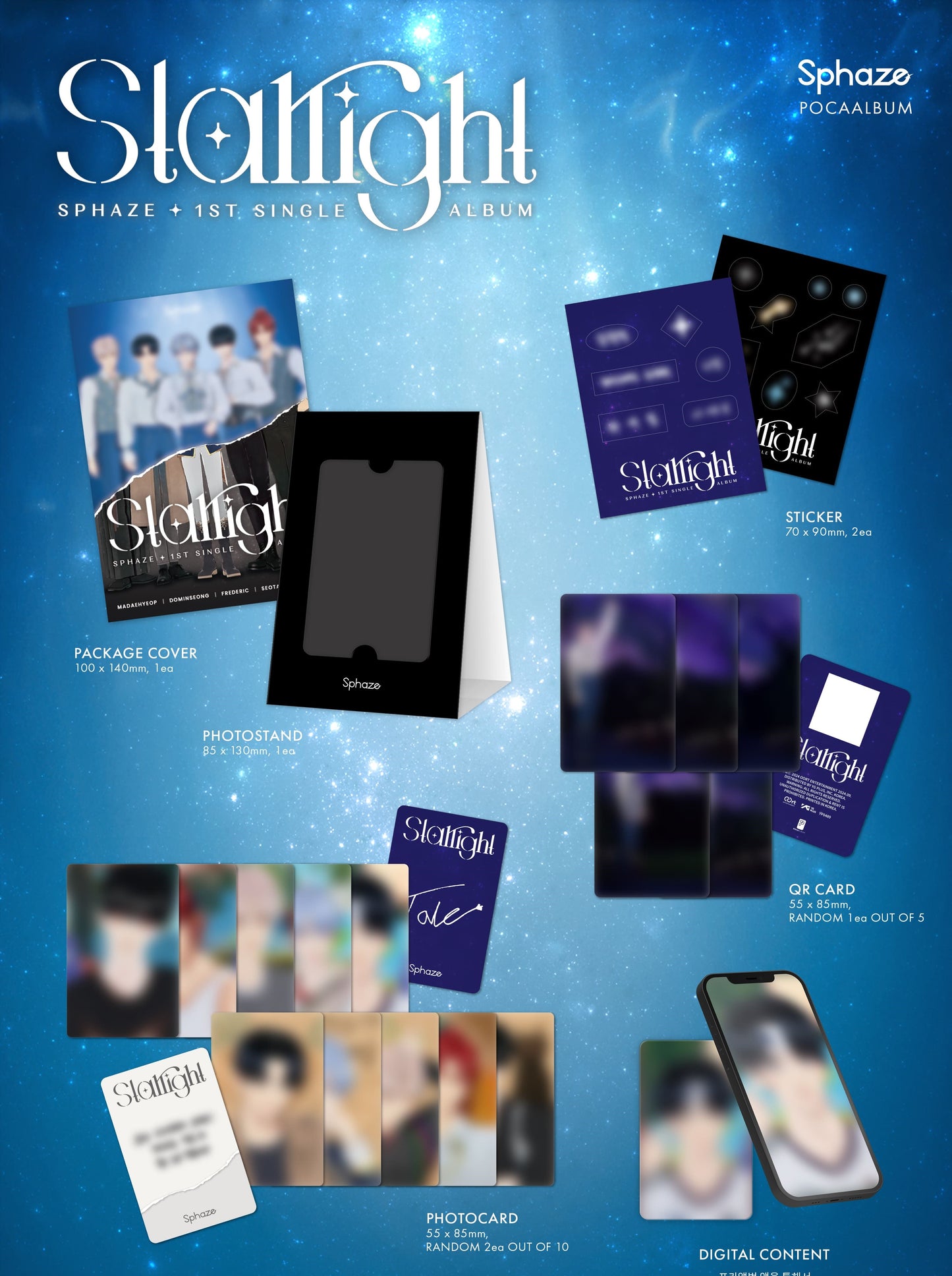 Sphaze 1st Single Album – Starlight (POCAALBUM)