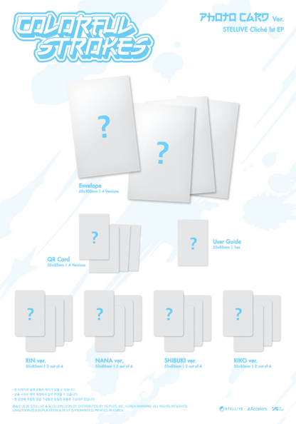 PRE-ORDER: STELLIVE Cliché 1st EP Album - Colorful Strokes (PhotoCard Ver.) (Random)