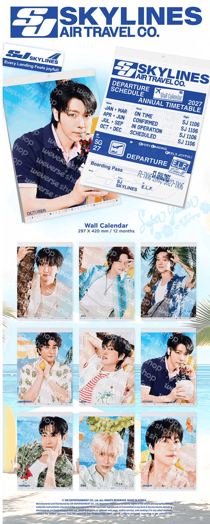 PRE-ORDER: SUPER JUNIOR 2027 Season’s Greetings - SKYLINES