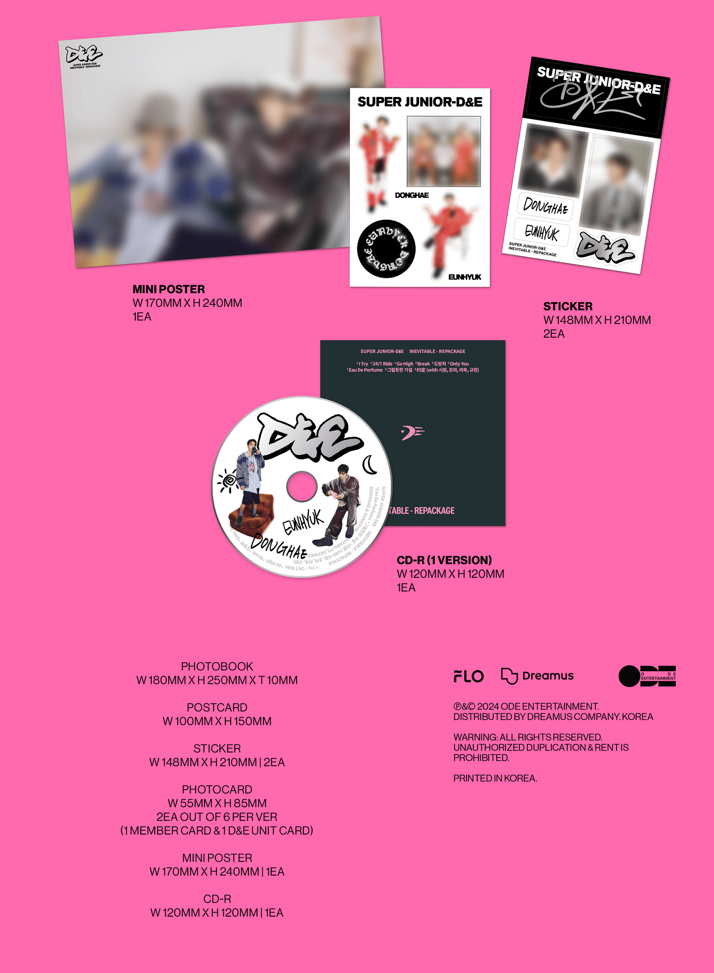Super Junior D&E 6th Mini Album – INEVITABLE  - REPACKAGE