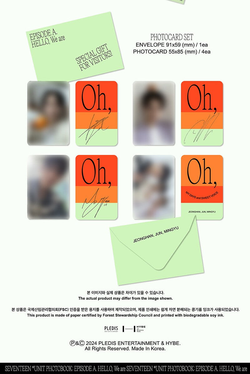SEVENTEEN – Seventeen Unit Photobook ‘Episode: Oh, My Days and Sweet Voice’
