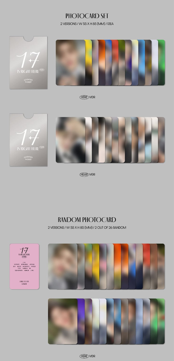 SEVENTEEN BEST ALBUM – 17 IS RIGHT HERE (Random)