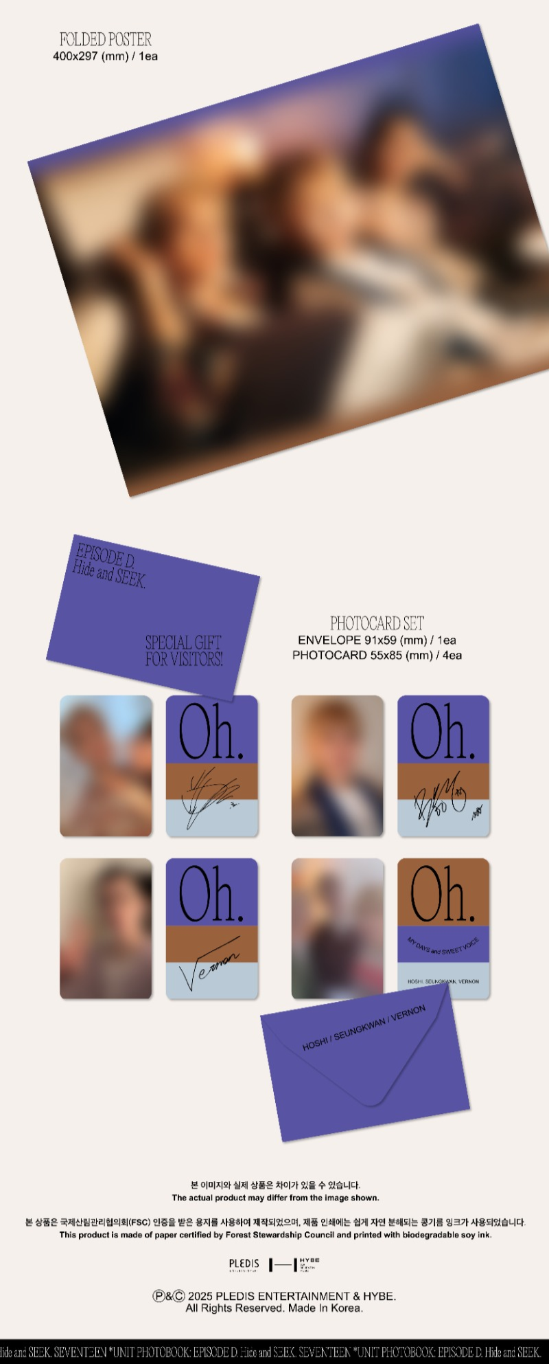 SEVENTEEN – SEVENTEEN UNIT PHOTOBOOK ‘EPISODE C,D’ (Random)
