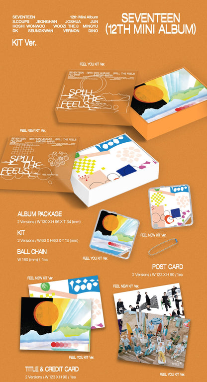 SEVENTEEN 12th Mini Album - SPILL THE FEELS (KiT Ver.) (Random)