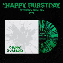 Load image into Gallery viewer, Album cover for &#39;Happy Burstday&#39; with green and white design on a black background
