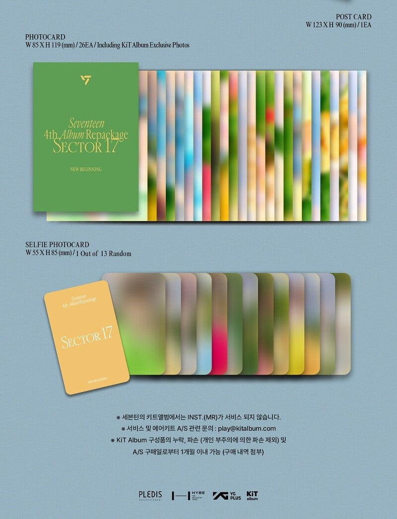 Seventeen Album Vol. 4 (Repackage) - SECTOR 17 (Kit Album) [RESTOCK]