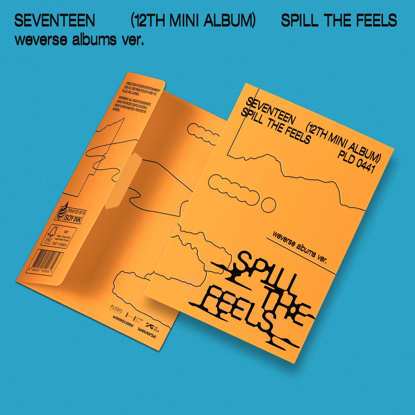 PRE-ORDER: SEVENTEEN 12th Mini Album - SPILL THE FEELS (Weverse Albums Ver.)