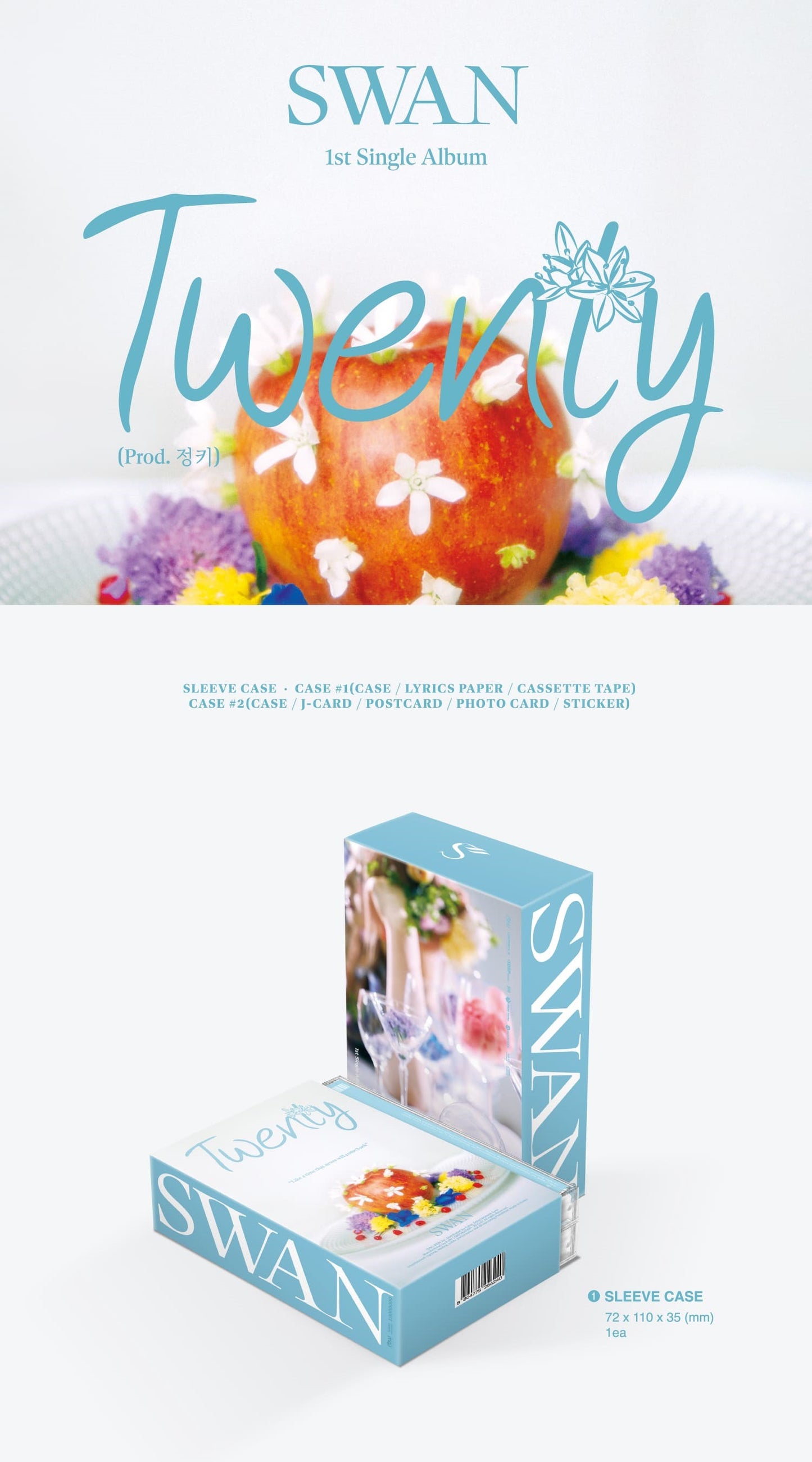 SWAN (Purple Kiss) Single Album Vol. 1 - Twenty (Random)