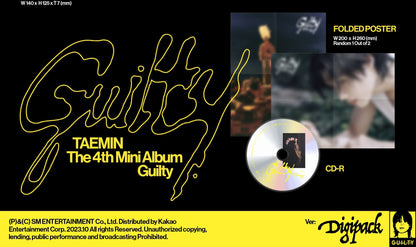 TAEMIN (SHINee) Mini Album Vol. 4 – Guilty (Digipack Ver.)