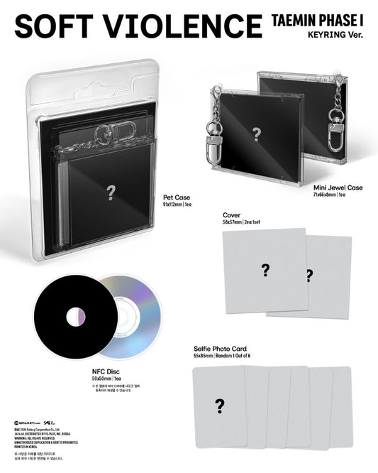 PRE-ORDER: TAEMIN Album - PHASE I : Soft Violence (KEYRING Ver.)