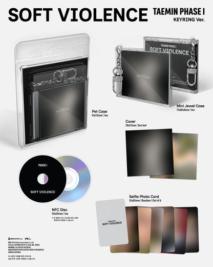 TAEMIN Album - PHASE I : Soft Violence (KEYRING Ver.)
