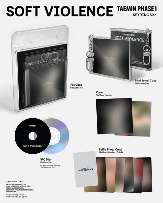 PRE-ORDER: TAEMIN Album - PHASE I : Soft Violence (KEYRING Ver.)