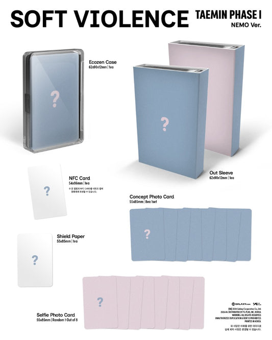 PRE-ORDER: TAEMIN Album - PHASE I : Soft Violence (NEMO Ver.)