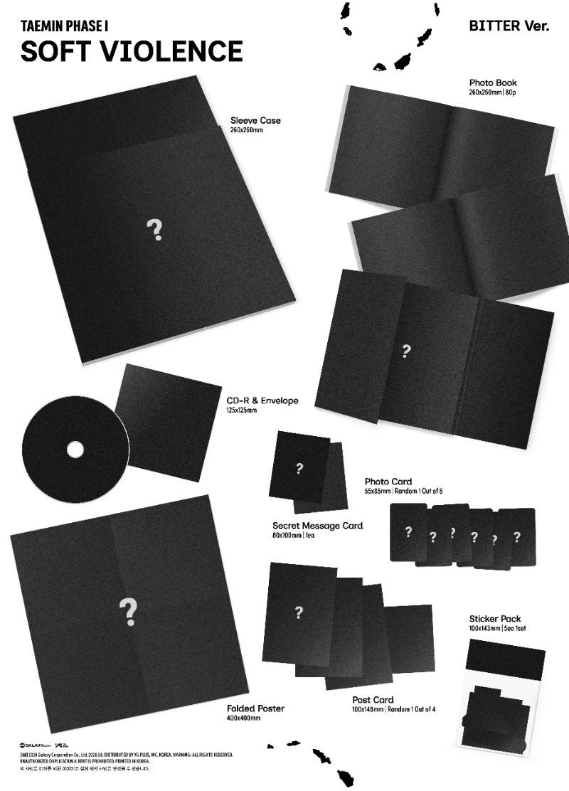 PRE-ORDER: TAEMIN Album - PHASE I : Soft Violence (Random Ver.)