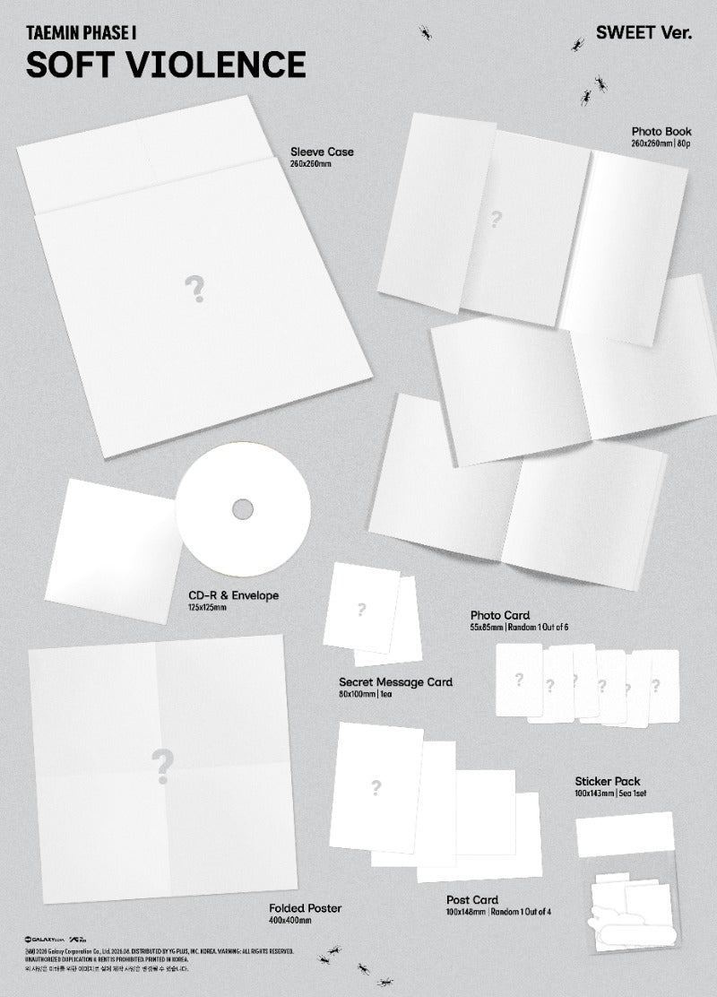 PRE-ORDER: TAEMIN Album - PHASE I : Soft Violence (Random Ver.)