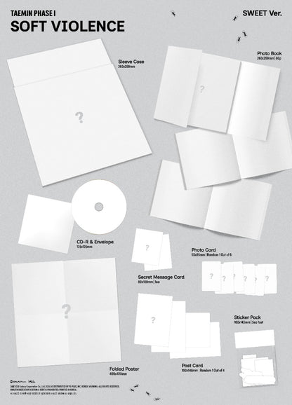 PRE-ORDER: TAEMIN Album - PHASE I : Soft Violence (Random Ver.)