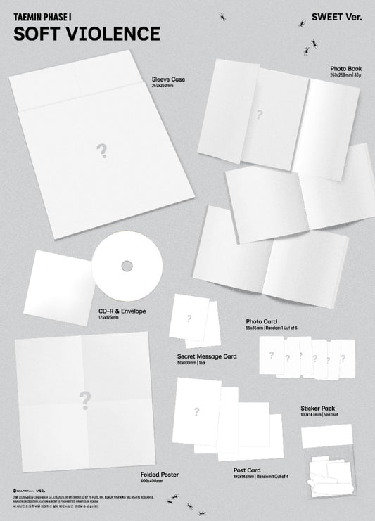 PRE-ORDER: TAEMIN Album - PHASE I : Soft Violence (Random Ver.)