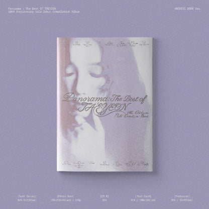 TAEYEON Compilation Album - Panorama : The Best of TAEYEON (Archive Book Ver.)