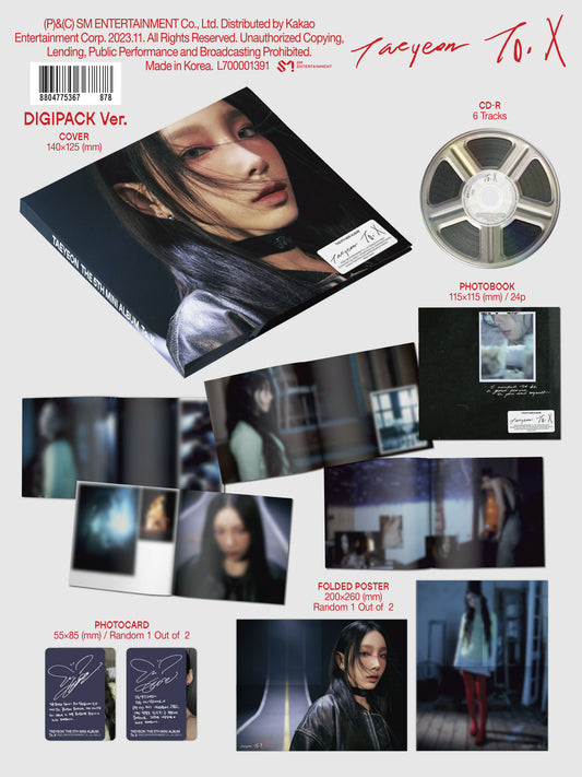 TAEYEON Mini Album Vol. 5 – To. X (Digipack Ver.)