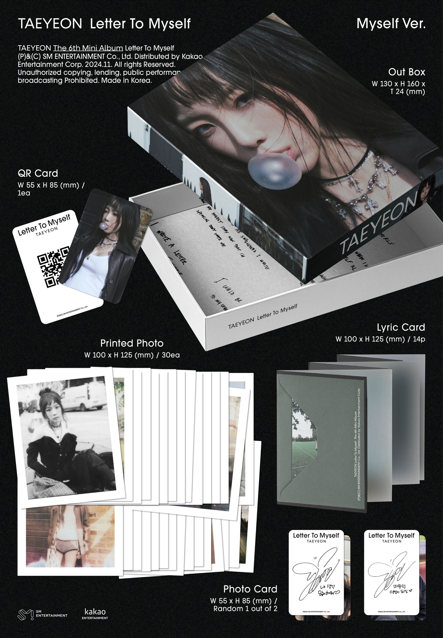 TAEYEON The 6th Mini Album – Letter To Myself (Myself Ver.)
