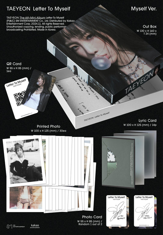 TAEYEON The 6th Mini Album – Letter To Myself (Myself Ver.)