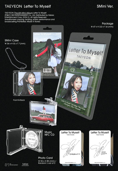 TAEYEON The 6th Mini Album – Letter To Myself (SMini Ver.)