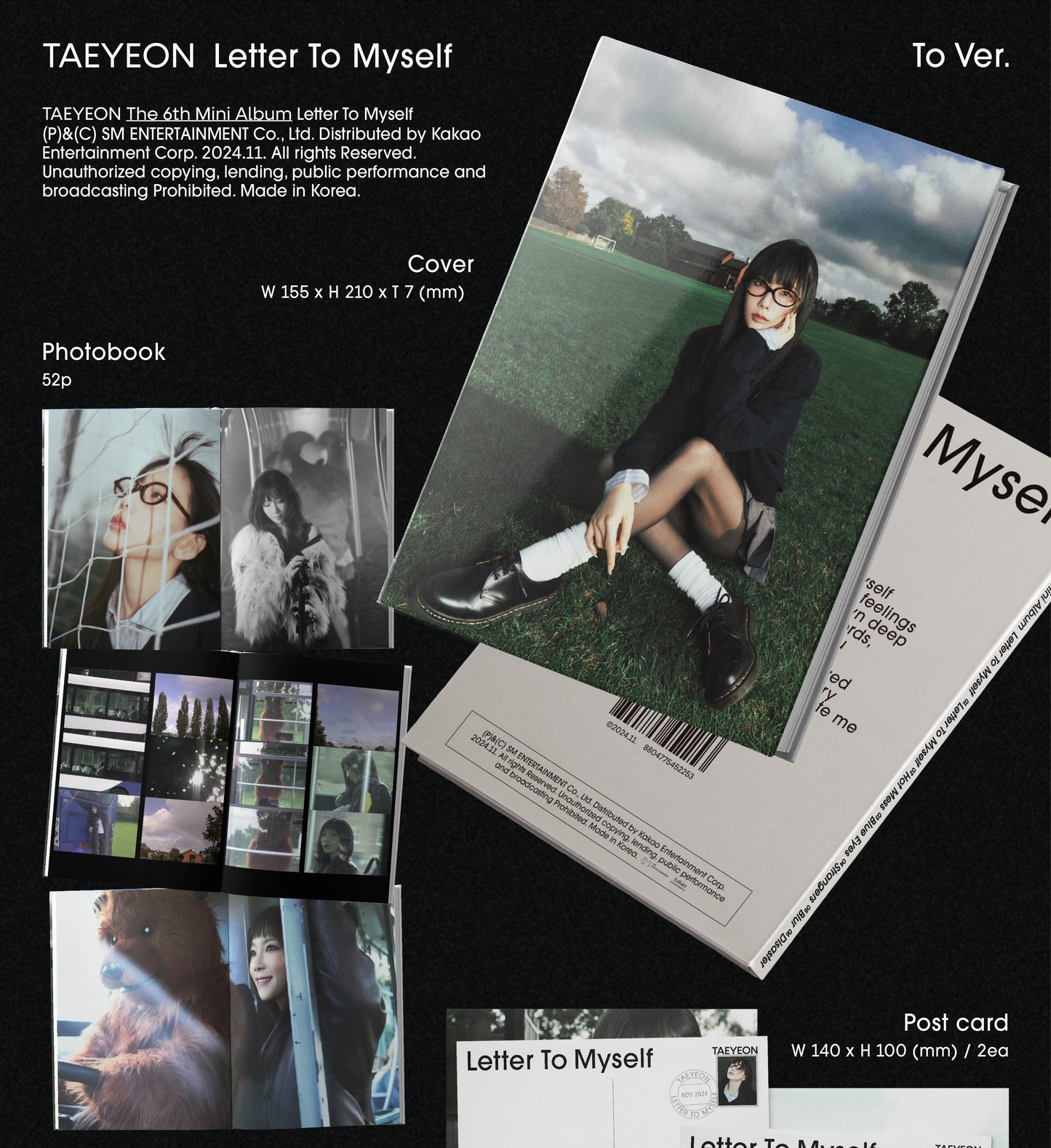 [PRE-OWNED] TAEYEON The 6th Mini Album – Letter To Myself (To Ver.)