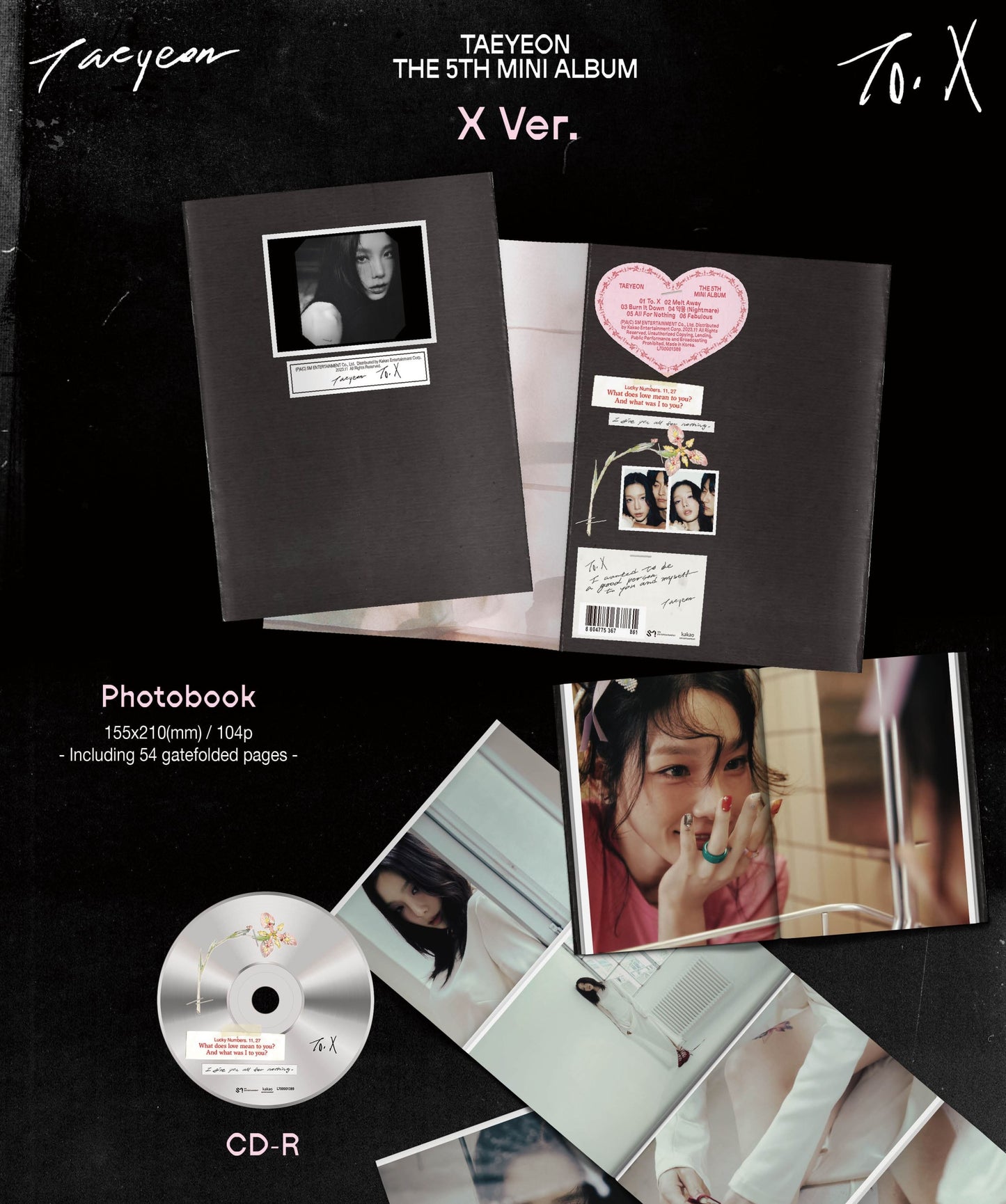 TAEYEON Mini Album Vol. 5 – To. X (B Ver.)