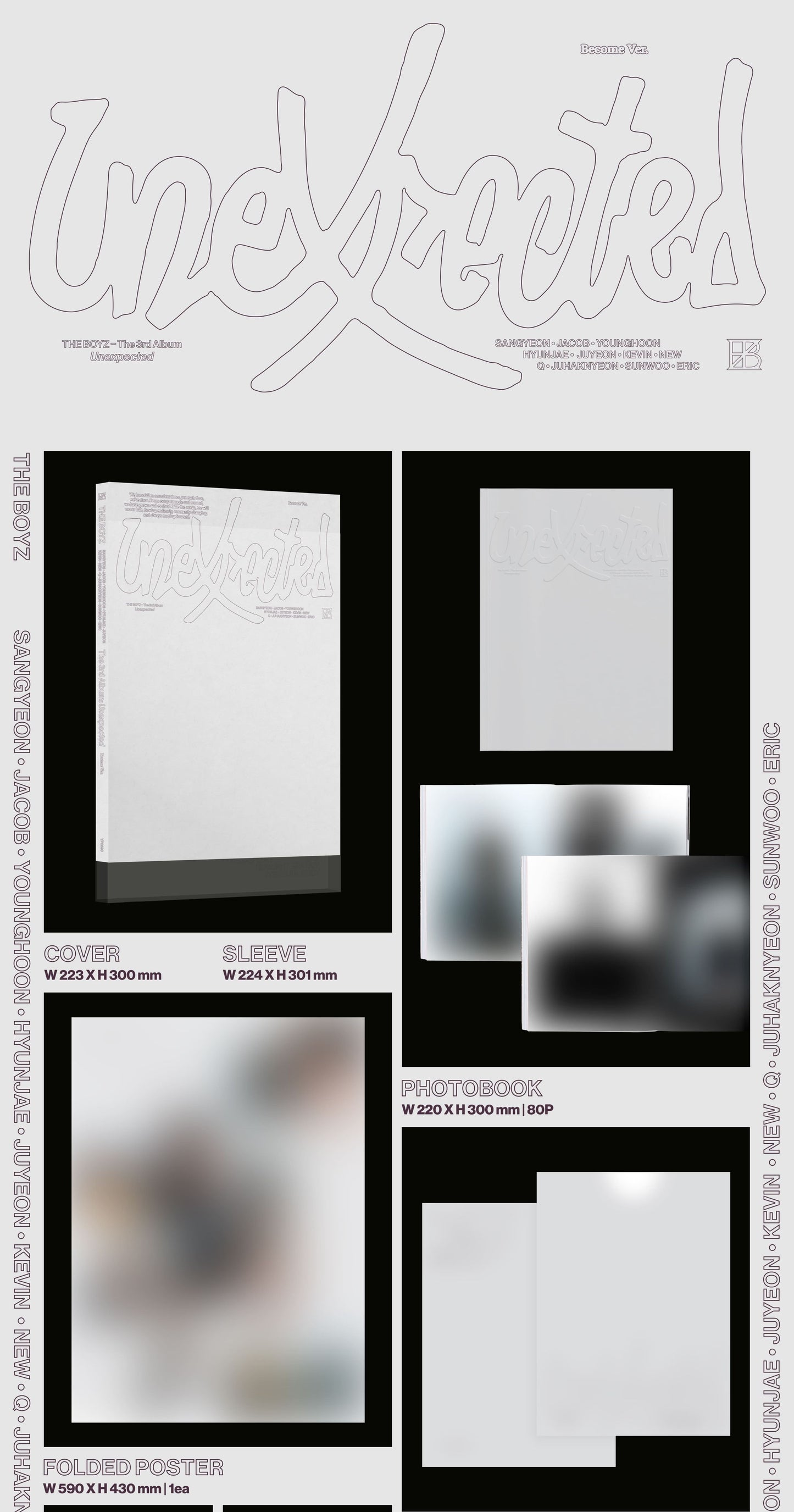 THE BOYZ The 3rd Album – Unexpected (Photobook Ver.) (Random)