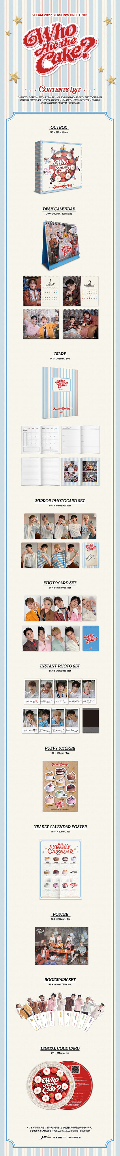 PRE-ORDER: &TEAM 2027 Season's Greetings - Who Ate the Cake?