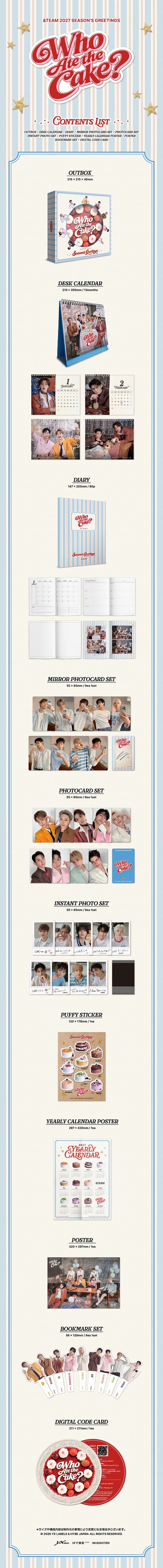 PRE-ORDER: &TEAM 2027 Season's Greetings - Who Ate the Cake?