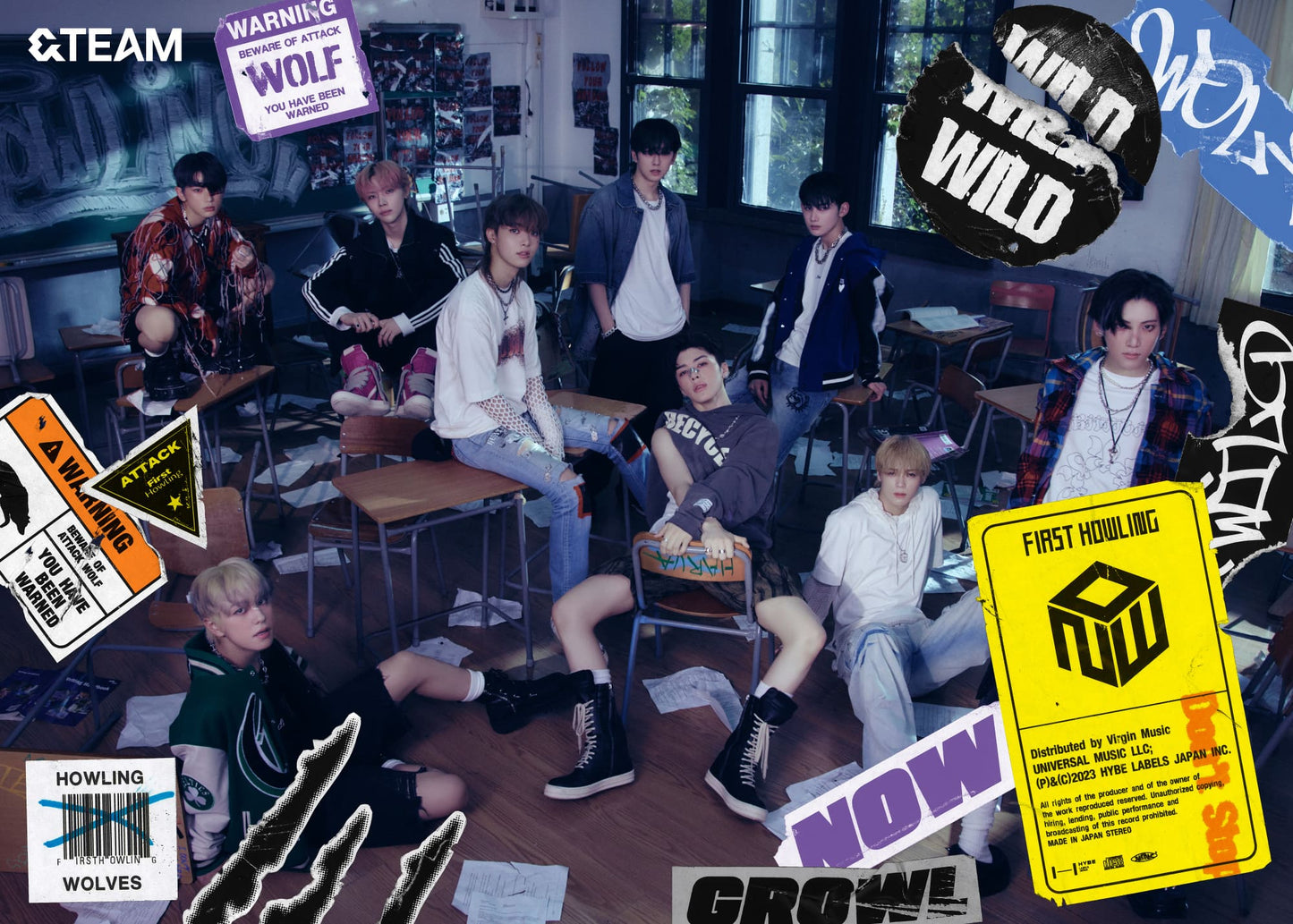 &TEAM 1st Album - First Howling : NOW [Japanese Edition]