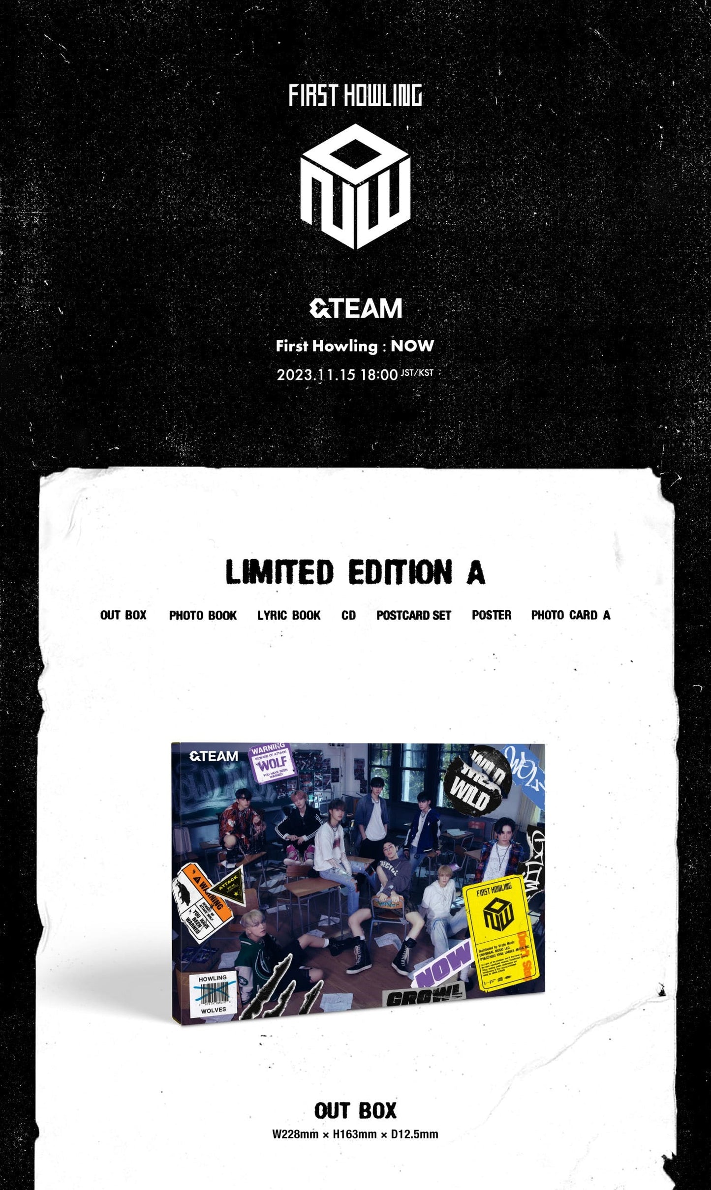 &TEAM 1st Album - First Howling : NOW [Japanese Edition]