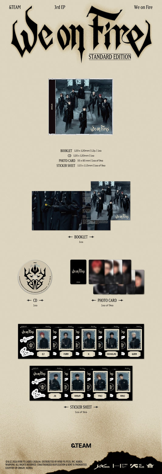 &TEAM 3rd EP Album - We on Fire (Standard Edition)