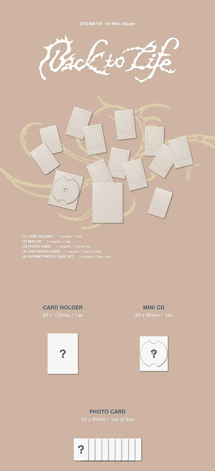 &TEAM – KR 1st Mini Album - Back to Life Photocard Box (Mini CD-R Ver.)