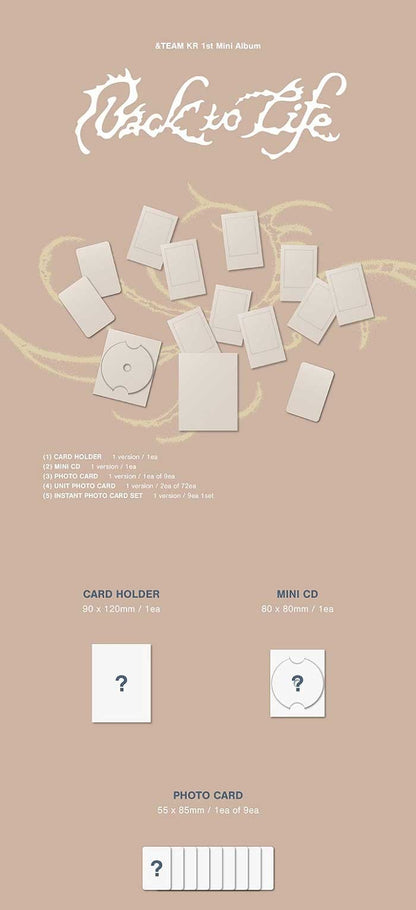 &TEAM – KR 1st Mini Album - Back to Life Photocard Box (Mini CD-R Ver.)