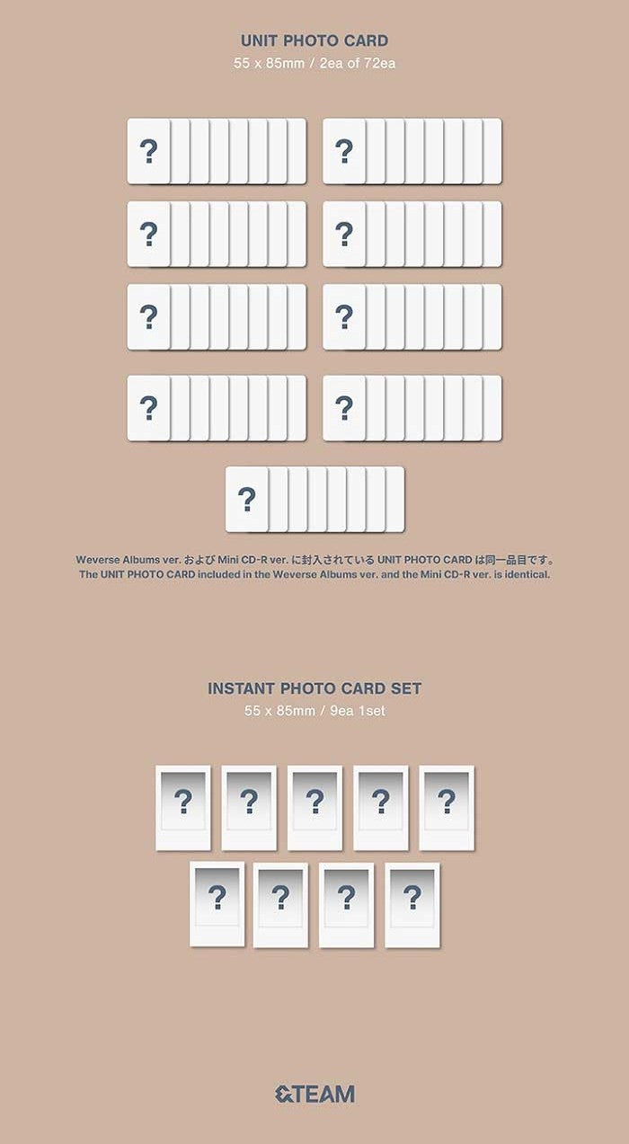 &TEAM – KR 1st Mini Album - Back to Life Photocard Box (Mini CD-R Ver.)