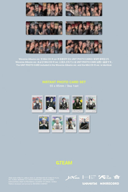 &TEAM – KR 1st Mini Album - Back to Life (Photocard Box) (Weverse Albums Ver.)