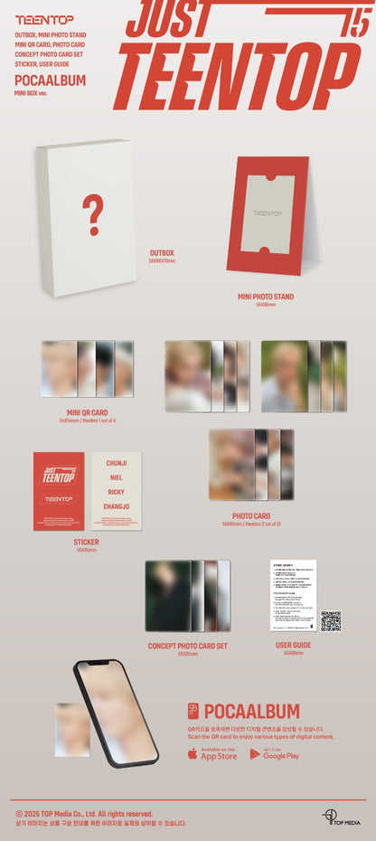 TEEN TOP – Just 15, Just Teen Top (MINI BOX Ver.) (POCA Album)
