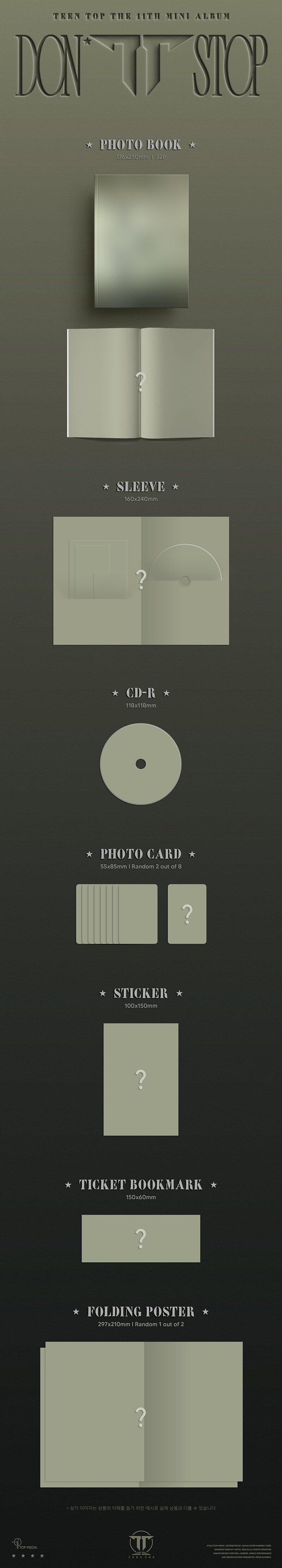 PRE-ORDER: TEEN TOP 11th EP Album - DON’T STOP