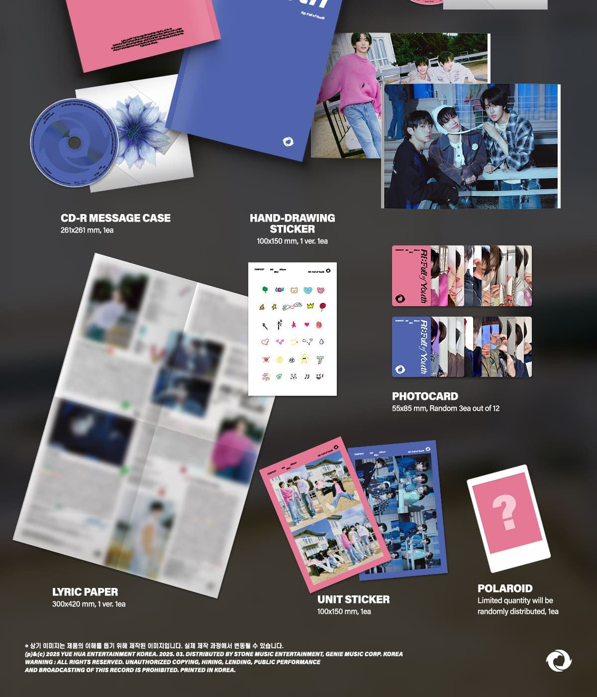 TEMPEST 6TH MINI ALBUM – RE: Full of Youth (Random)