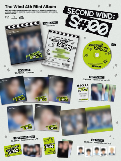 PRE-ORDER: The Wind 4th Mini Album - Second wind : S#00 (Jewel Ver.)